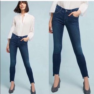 Pilcro Stacked Raw Hem Jeans